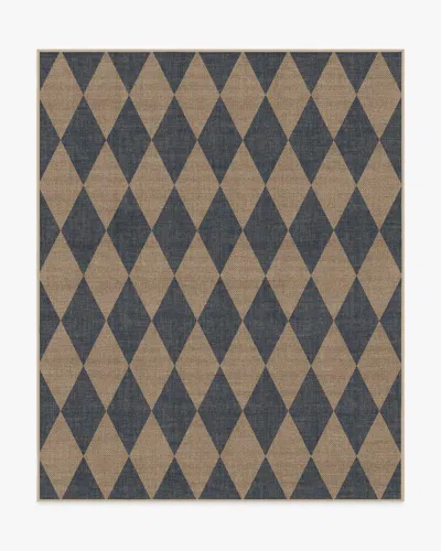 Ruggable Palazzo Soft Navy Re-jute Rug In Blue