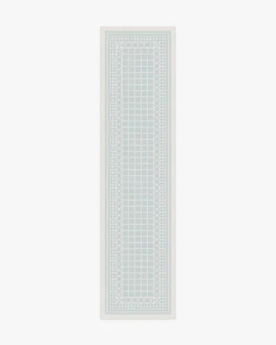Ruggable Palm Beach Powder Blue Flatwoven Rug By Gray Malin