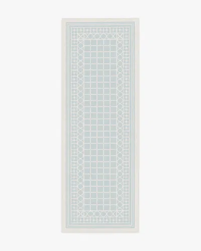 Ruggable Palm Beach Powder Blue Flatwoven Rug By Gray Malin