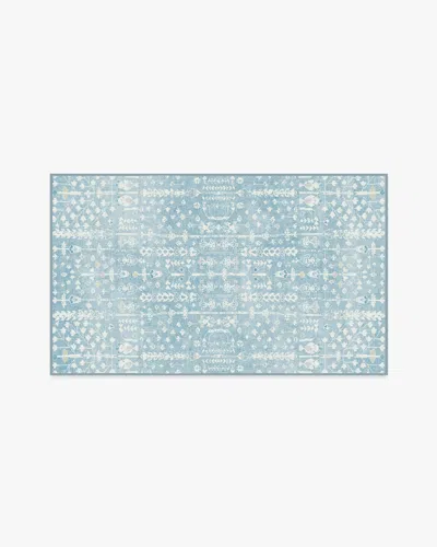 Ruggable Palmetto Coastal Blue Flatwoven Rug By Gray Malin