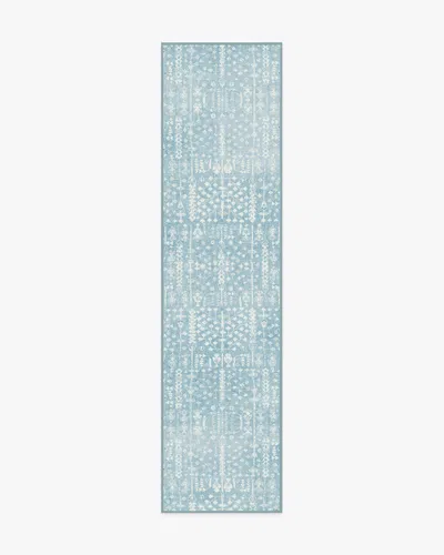 Ruggable Palmetto Coastal Blue Flatwoven Rug By Gray Malin