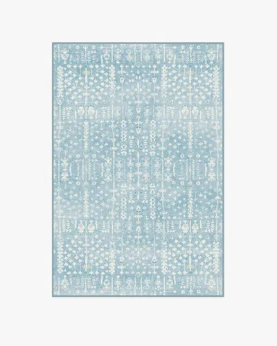 Ruggable Palmetto Coastal Blue Flatwoven Rug By Gray Malin
