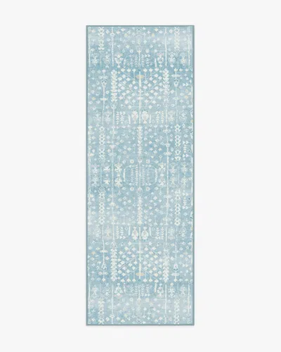 Ruggable Palmetto Coastal Blue Flatwoven Rug By Gray Malin
