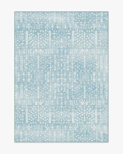 Ruggable Palmetto Coastal Blue Flatwoven Rug By Gray Malin