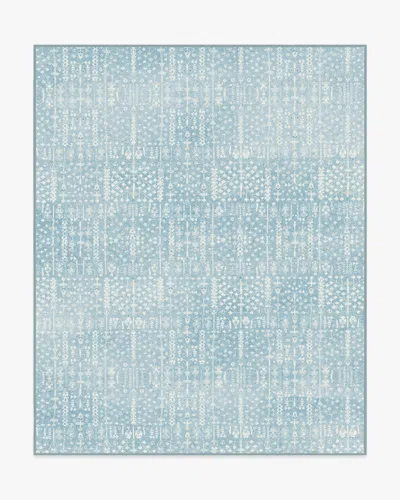 Ruggable Palmetto Coastal Blue Flatwoven Rug By Gray Malin