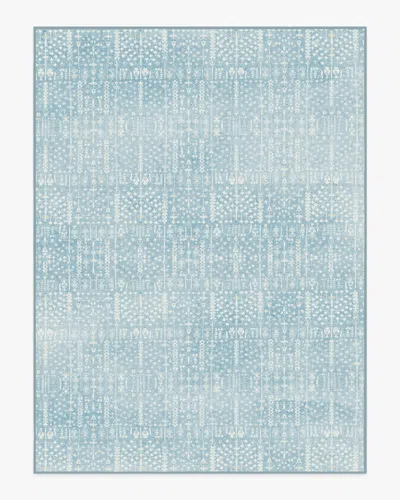 Ruggable Palmetto Coastal Blue Flatwoven Rug By Gray Malin
