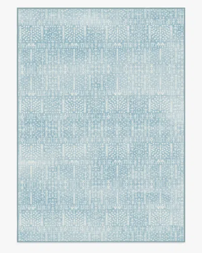 Ruggable Palmetto Coastal Blue Flatwoven Rug By Gray Malin