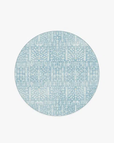 Ruggable Palmetto Coastal Blue Flatwoven Rug By Gray Malin