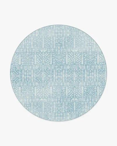 Ruggable Palmetto Coastal Blue Flatwoven Rug By Gray Malin