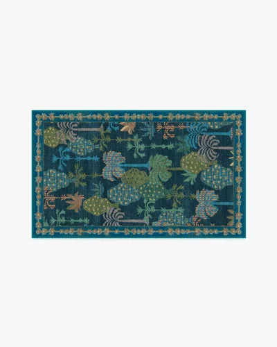 Ruggable Palmistry Midnight Flatwoven Rug By Jungalow In Blue