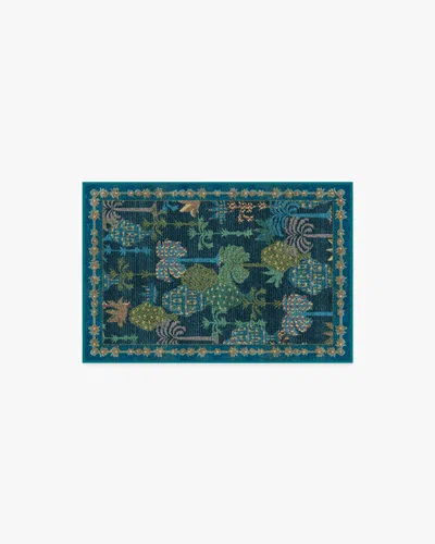 Ruggable Palmistry Midnight Flatwoven Rug By Jungalow In Blue