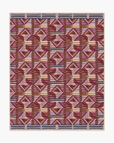 Ruggable Paloma Berry Multicolor Outdoor Rug