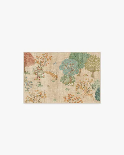 Ruggable Pamir Garden Fern Flatwoven Rug By Sanderson In Brown