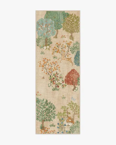 Ruggable Pamir Garden Fern Flatwoven Rug By Sanderson In Brown