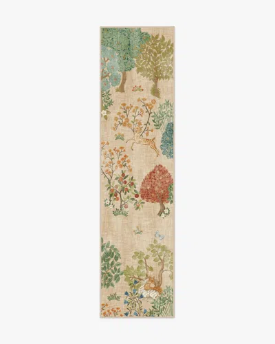 Ruggable Pamir Garden Fern Flatwoven Rug By Sanderson In Brown