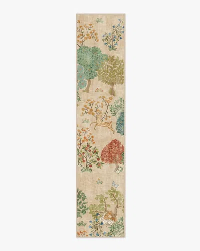 Ruggable Pamir Garden Fern Flatwoven Rug By Sanderson In Brown