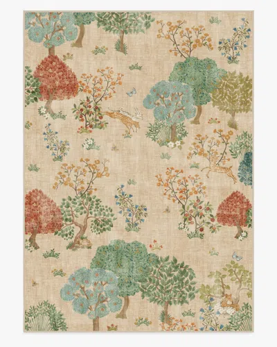 Ruggable Pamir Garden Fern Flatwoven Rug By Sanderson In Brown