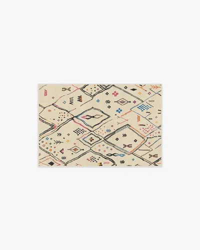 Ruggable Pamir Ivory Multicolour Flatwoven Rug In Animal Print