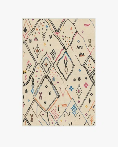 Ruggable Pamir Ivory Multicolour Flatwoven Rug In Black