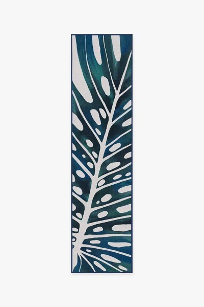 Ruggable Panama Teal Blue Outdoor Rug