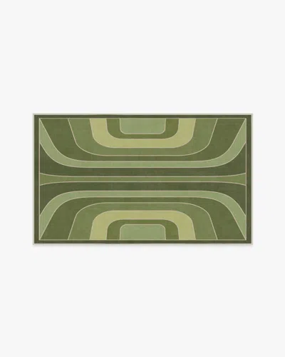 Ruggable Paradox Green Flatwoven Rug By Jonathan Adler