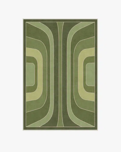Ruggable Paradox Green Flatwoven Rug By Jonathan Adler