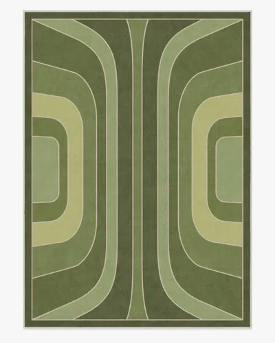 Ruggable Paradox Green Flatwoven Rug By Jonathan Adler