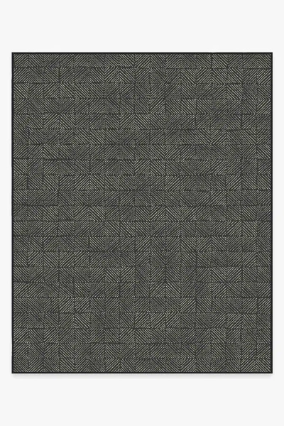 Ruggable Parquet Black Outdoor Rug