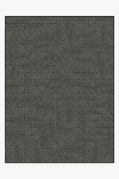 Ruggable Parquet Black Outdoor Rug
