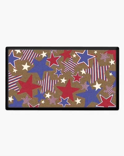 Ruggable Patriotic Stars Multicolor Large Doormat