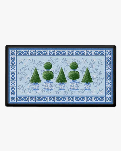 Ruggable Pavilion Garden Large Doormat By Mrs. Alice In Blue
