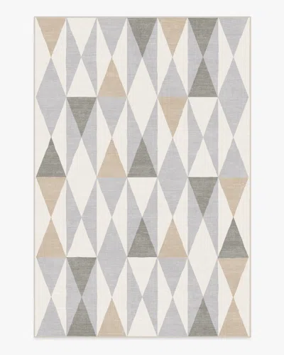 Ruggable Pennant Grey Flatwoven Rug By Jonathan Adler In Blue