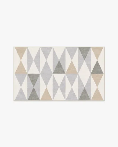 Ruggable Pennant Grey Flatwoven Rug By Jonathan Adler In Gray
