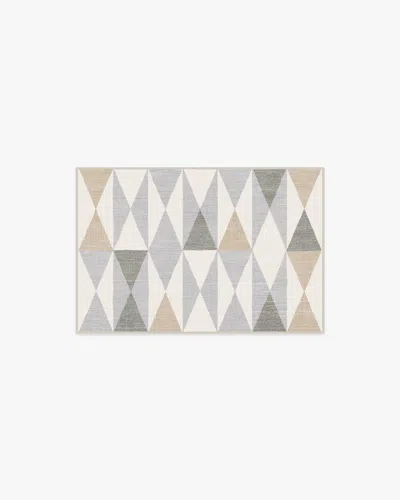Ruggable Pennant Grey Flatwoven Rug By Jonathan Adler In Gray