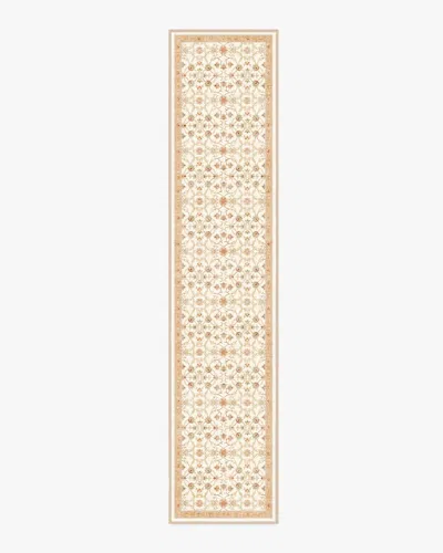 Ruggable Persian Scroll Cream Flatwoven Rug By Morris & Co. In Neutral