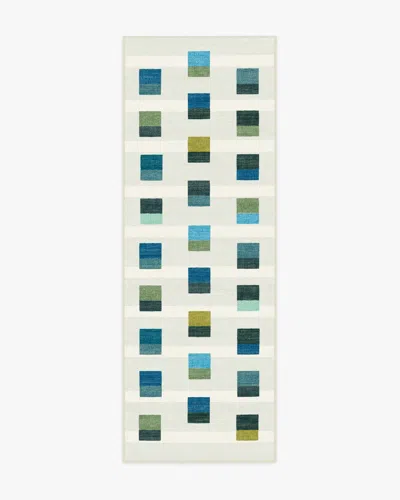 Ruggable Pezzo Teal Flatwoven Rug In Blue