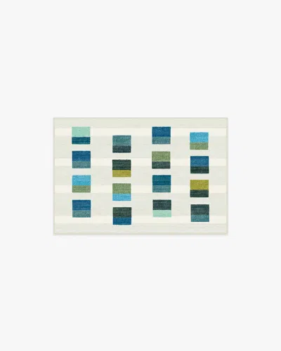 Ruggable Pezzo Teal Flatwoven Rug In Blue