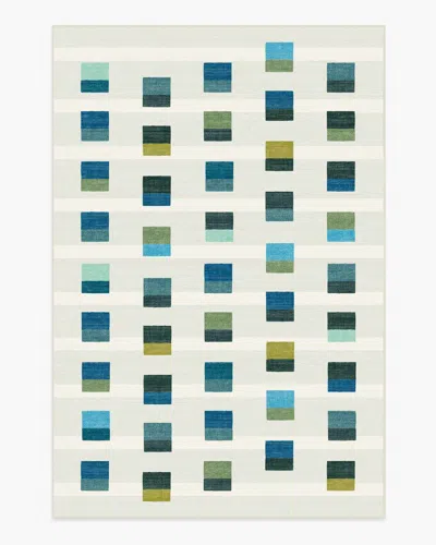 Ruggable Pezzo Teal Flatwoven Rug In Blue