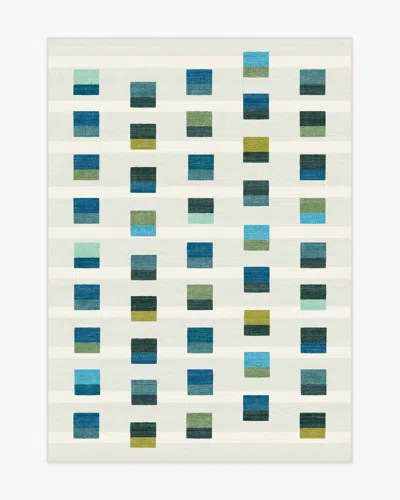 Ruggable Pezzo Teal Flatwoven Rug In Blue