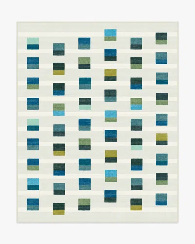 Ruggable Pezzo Teal Flatwoven Rug In Blue