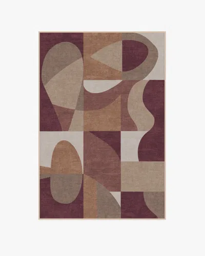 Ruggable Philippe Amber Red Flatwoven Rug By Jonathan Adler In Brown