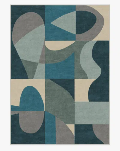 Ruggable Philippe Blue Flatwoven Rug By Jonathan Adler In Multi