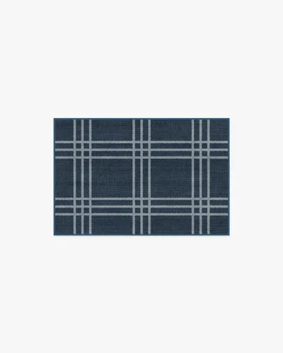 Ruggable Pierre Navy Flatwoven Rug In Blue