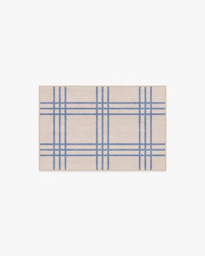 Ruggable Pierre Slate Blue & Neutral Flatwoven Rug