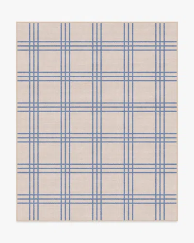 Ruggable Pierre Slate Blue & Neutral Flatwoven Rug
