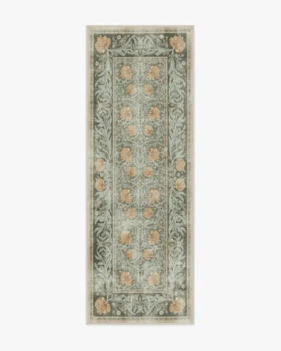Ruggable Pimpernel Jade Flatwoven Rug By Morris & Co. In Black