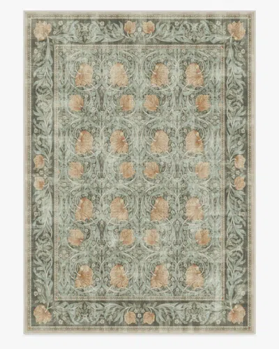 Ruggable Pimpernel Jade Flatwoven Rug By Morris & Co. In Green