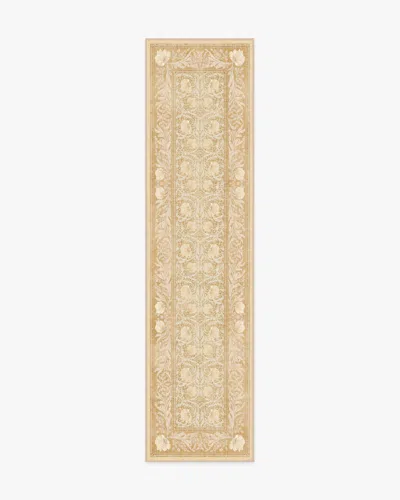 Ruggable Pimpernel Light Ochre Flatwoven Rug By Morris & Co. In Gold