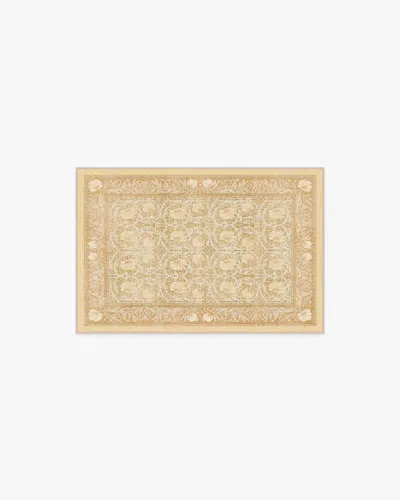 Ruggable Pimpernel Light Ochre Flatwoven Rug By Morris & Co. In Gold