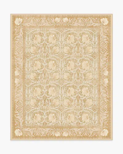 Ruggable Pimpernel Light Ochre Flatwoven Rug By Morris & Co. In Yellow